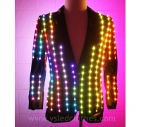 Multicolor led light jacket for men performance